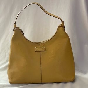 Kate Spade bright yellow leather handbag / shoulder bag.